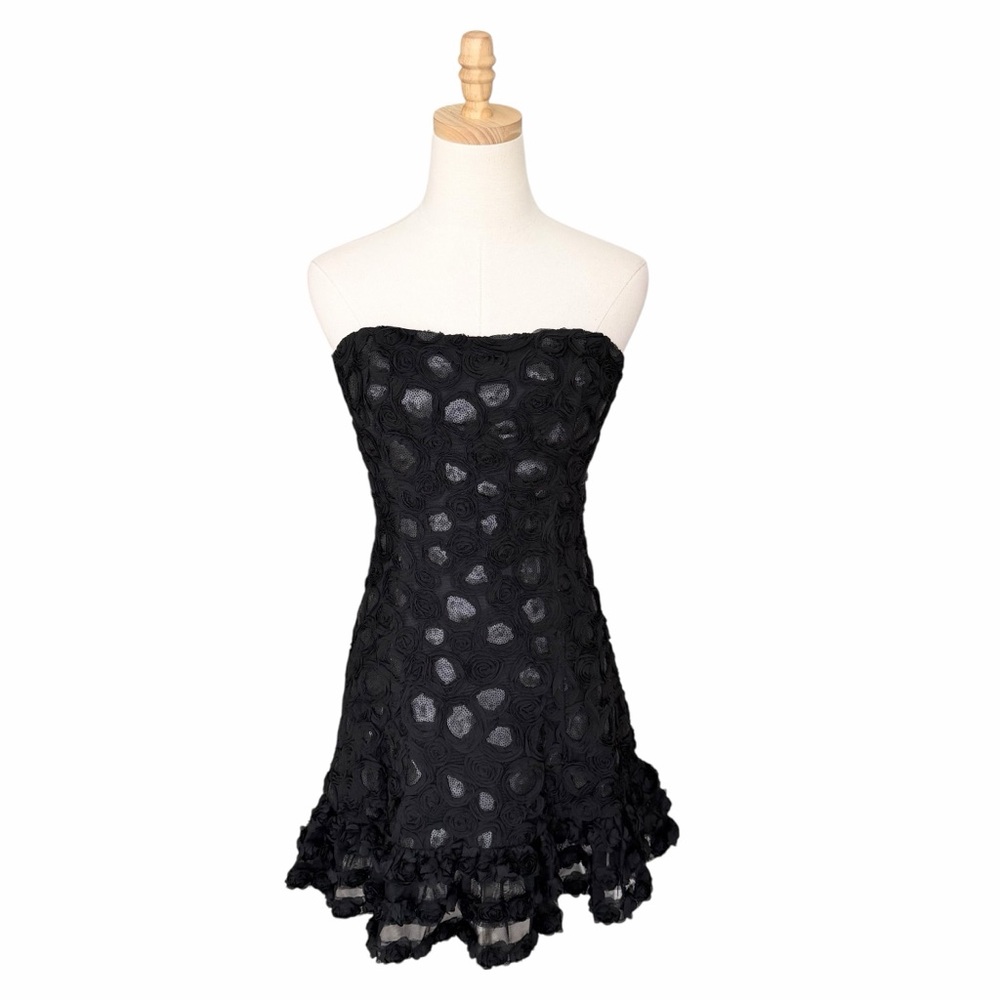 Reformation Nita Strapless Ruffled Mini Dress Size 2 NWT - Picture 2 of 14